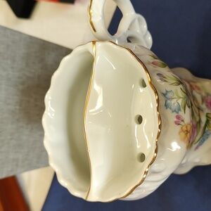 BEAUTIFUL RS SHAVING MUG OR MUSTACHE CUP WITH PASTEL ROSES